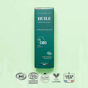 Huile détente cellulaire + cbd - 100ml