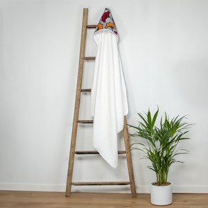 Grande cape de bain coton bambou wax