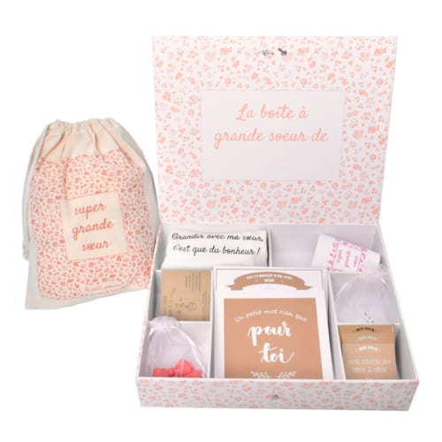 Le Petit Pousse - Boite à grande soeur remplie de cadeaux
