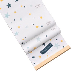 Toise déco étoiles bleues et jaunes