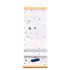 Toise déco étoiles bleues et jaunes