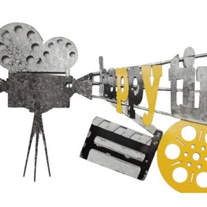 Décoration murale métal projection film