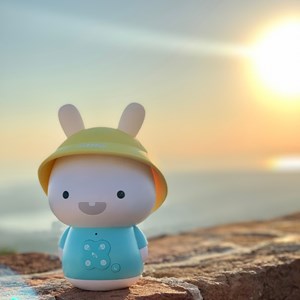 Veilleuse musicale baby bunny bleu