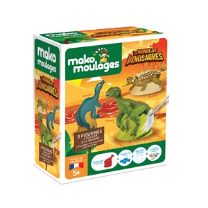Coffret moulage 3 dinosaures