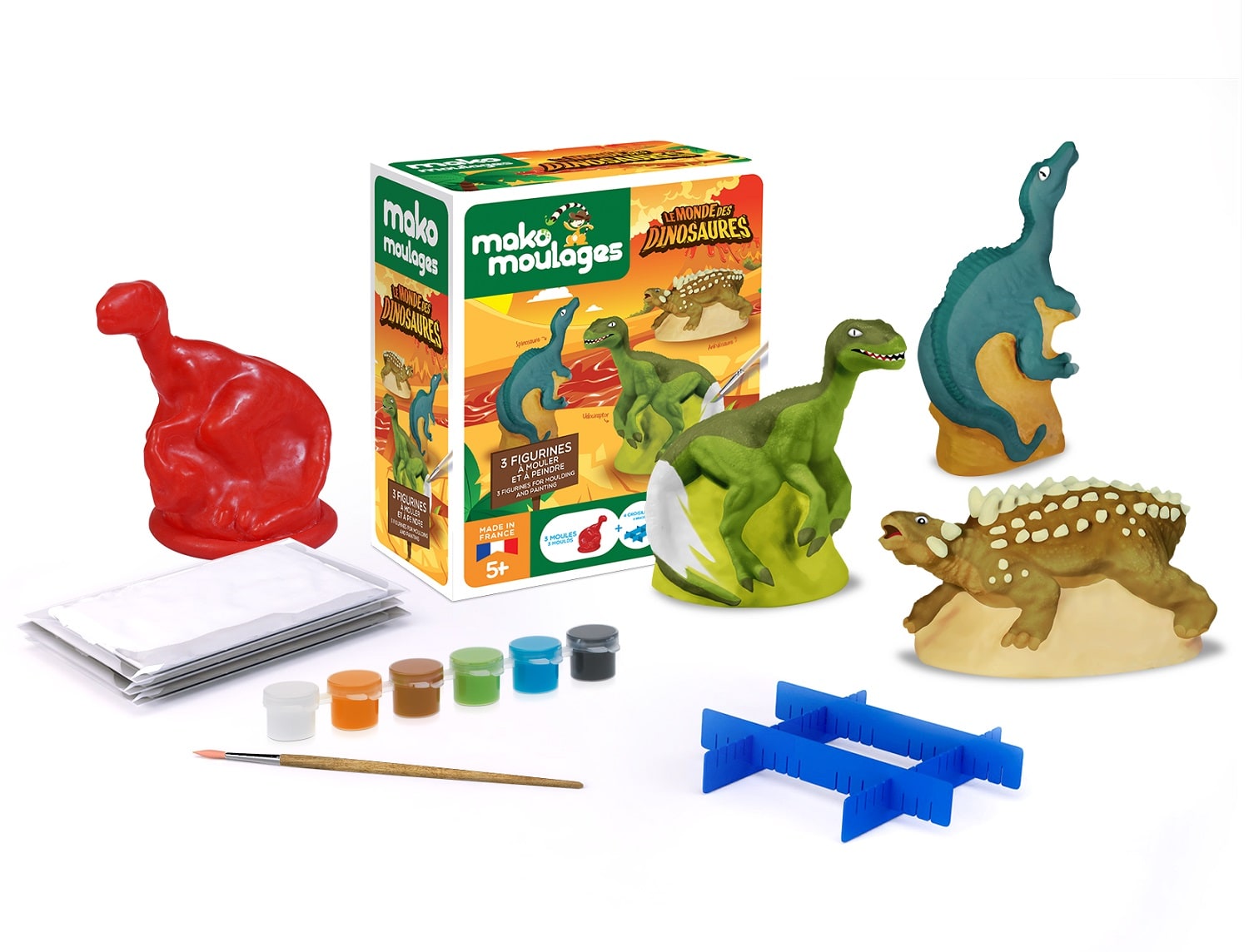 12 Dinosaure pâte à Modeler Moule pour Enfants de 3 4 à 5 Ans