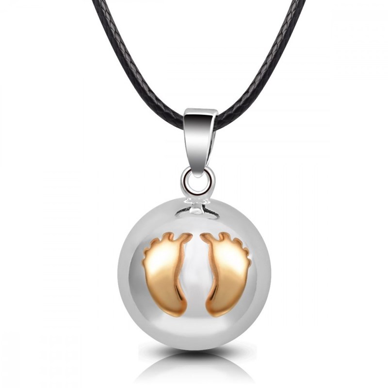 Bijou bola de grossesse - Bola de grossesse argent pied doré