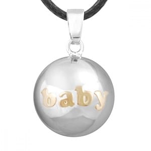 Bola de grossesse silver baby doré
