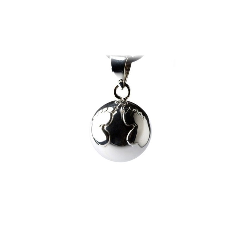 Bijou bola de grossesse - Bola de grossesse argent + pied argent