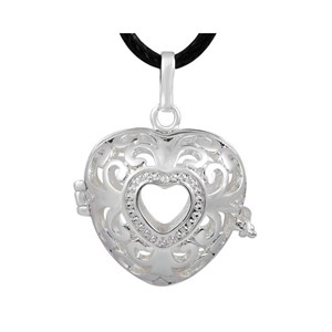 Bola de grossesse noir cage argent form