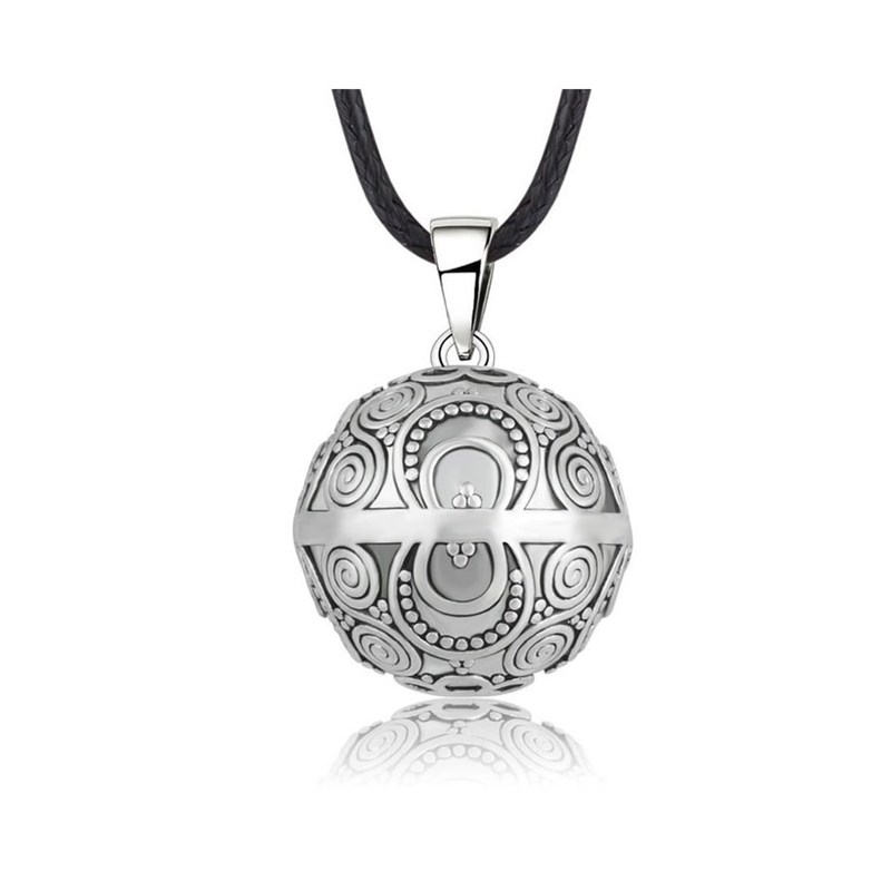 Bijou bola de grossesse - Bola de grossesse argent spirales verti