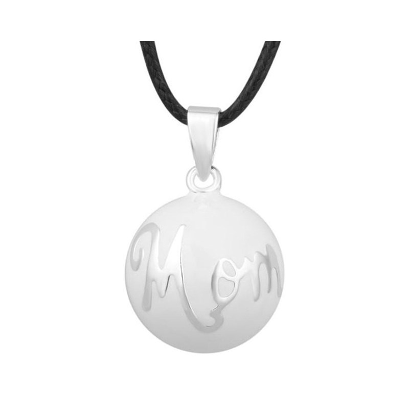 Bijou bola de grossesse - Bola de grossesse blanc mom silver