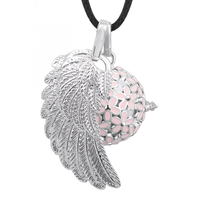 Bijou bola de grossesse - Bola de grossesse cage fleurs roses ave