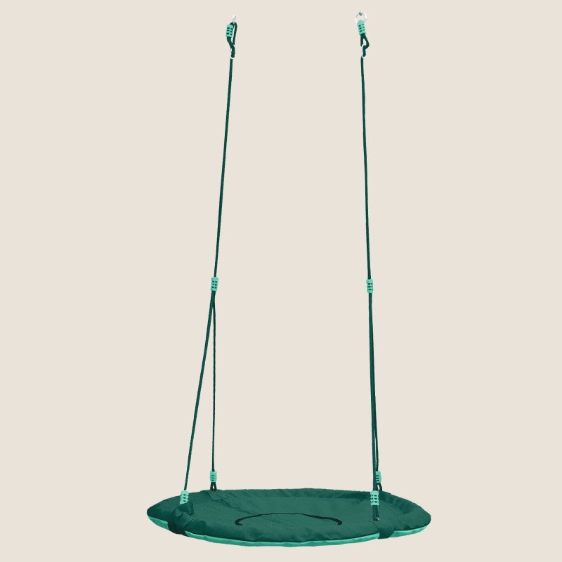 Balançoire ronde nid d'oiseau pour por