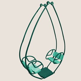 Balancelle face à face double pour porti