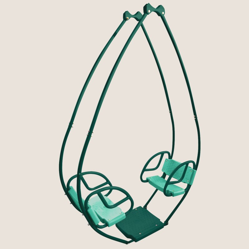 Balancelle face à face double pour porti