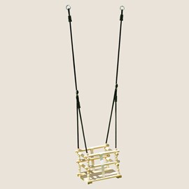 Siège balançoire bébé en bois perles – a