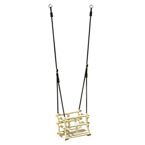 Siège balançoire bébé en bois perles – a