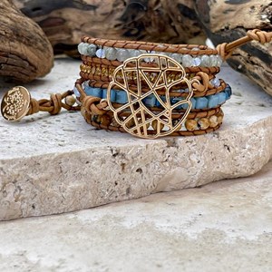 Bracelet boho chic en plaqué or