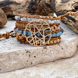 Bracelet boho chic en plaqué or