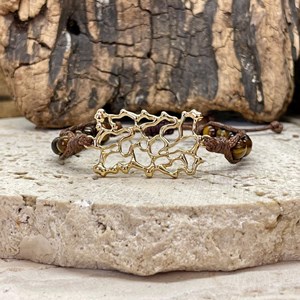 Bracelet équilibre en oeil de tigre