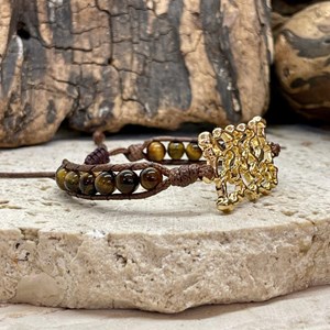 Bracelet équilibre en oeil de tigre