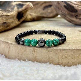 Bracelet équilibre en malachite