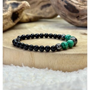 Bracelet équilibre en malachite