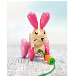 Hanna hoppel lapin en bois à tirer