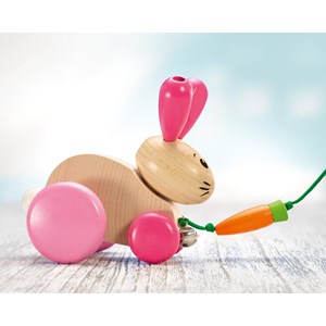 Hanna hoppel lapin en bois à tirer