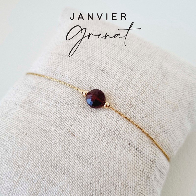 Tadaam - Bracelet or gold filled et grenat