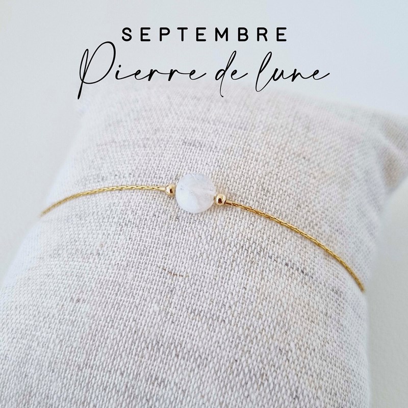 Tadaam - Bracelet or gold filled pierre de lune