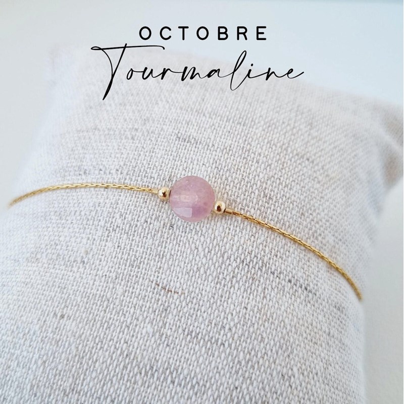 Tadaam - Bracelet or gold filled et tourmaline