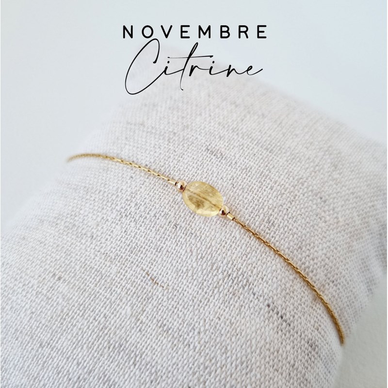 Tadaam - Bracelet or gold filled et citrine