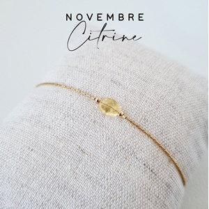 Bracelet or gold filled et citrine