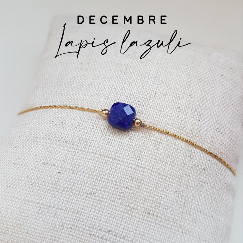 Tadaam - Bracelet or gold filled et lapis lazuli