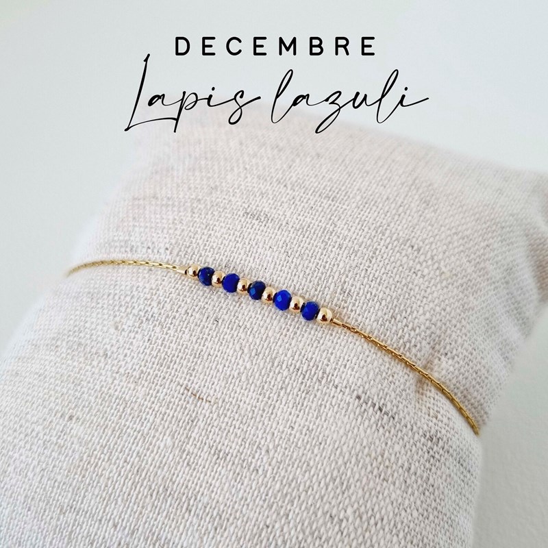 Tadaam - Bracelet or gold filled et lapis lazuli