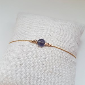 Bracelet or gold filled et iolite