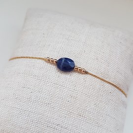 Bracelet or gold filled et sodalite