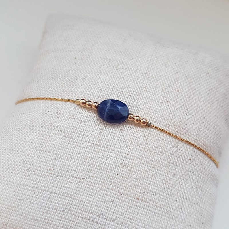 Tadaam - Bracelet or gold filled et sodalite