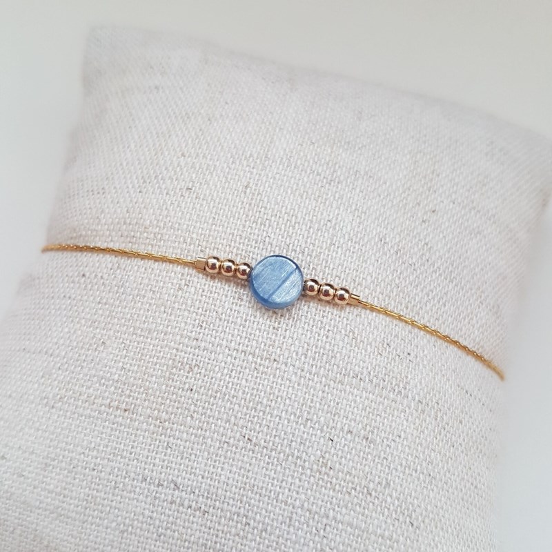 Tadaam - Bracelet or gold filled et cyanite