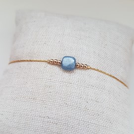Bracelet or gold filled et cyanite