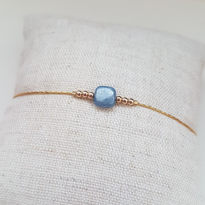 Tadaam - Bracelet or gold filled et cyanite