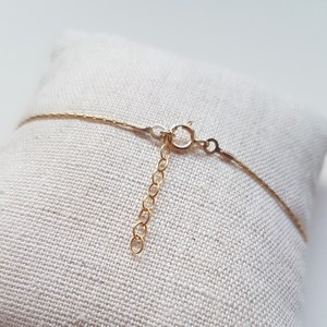 Bracelet or gold filled et aigue marine