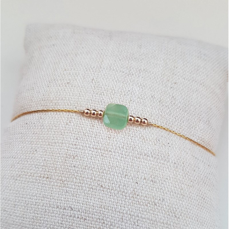 Tadaam - Bracelet or gold filled et aventurine