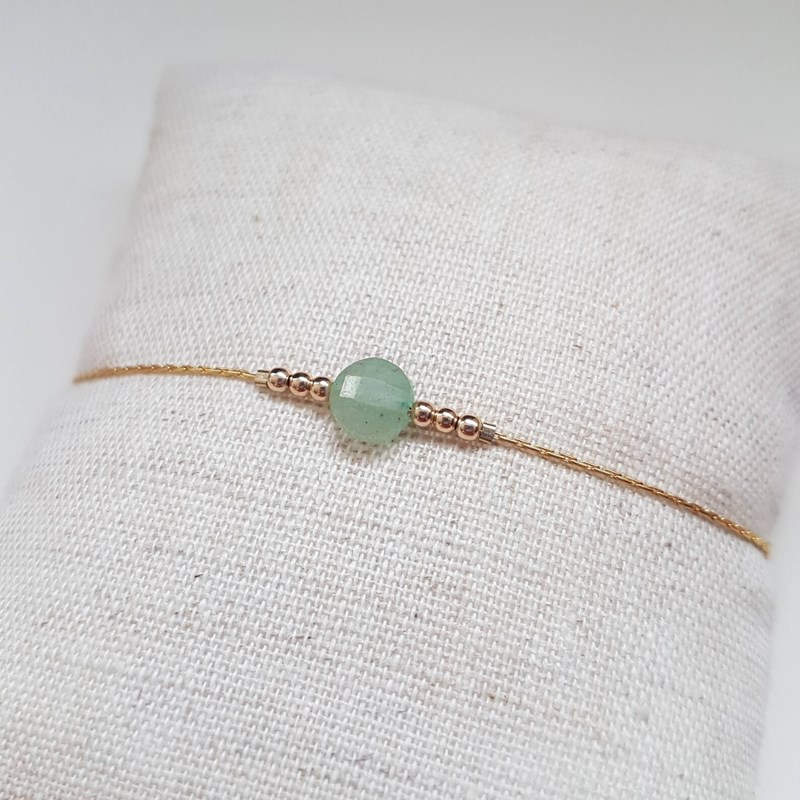 Tadaam - Bracelet or gold filled et aventurine