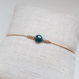 Bracelet or gold filled et apatite