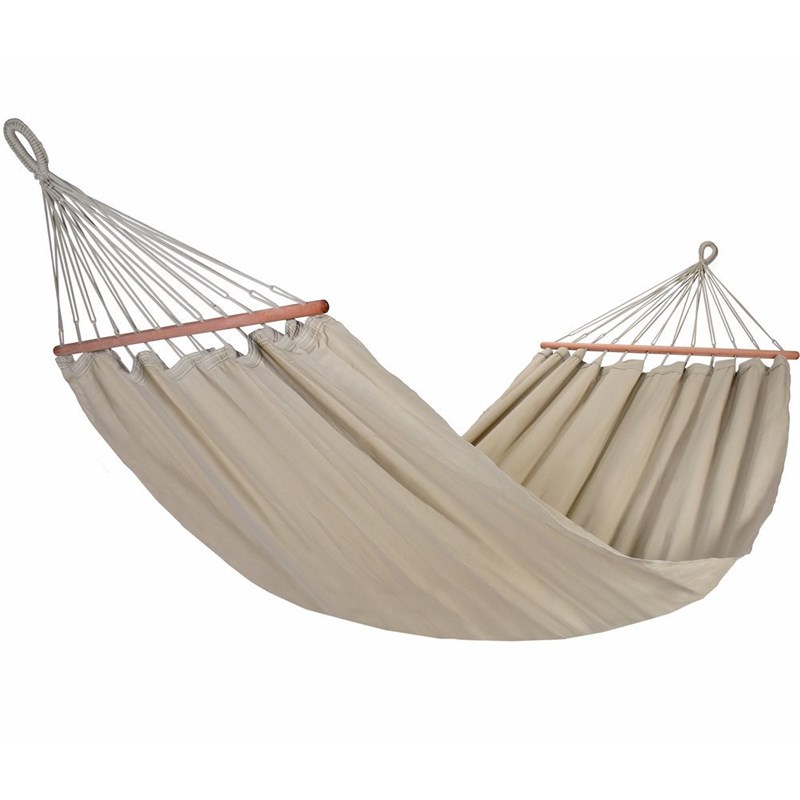 Jobek - Hamac graphik taupe 300x140cm certifié fsc 100%