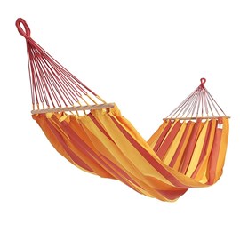 Hamac graphik rouge-jaune-orange 300x140cm certifié fsc 100%