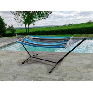 Hamac graphik turquoise anthracite