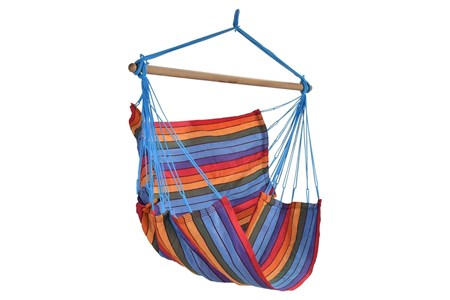 Chaise hamac coloris multicolore certifié fsc 100% - trankil - 110x140cm